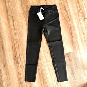 NEW Splendid X @cellajaneblog Faux Leather Leggings in Black